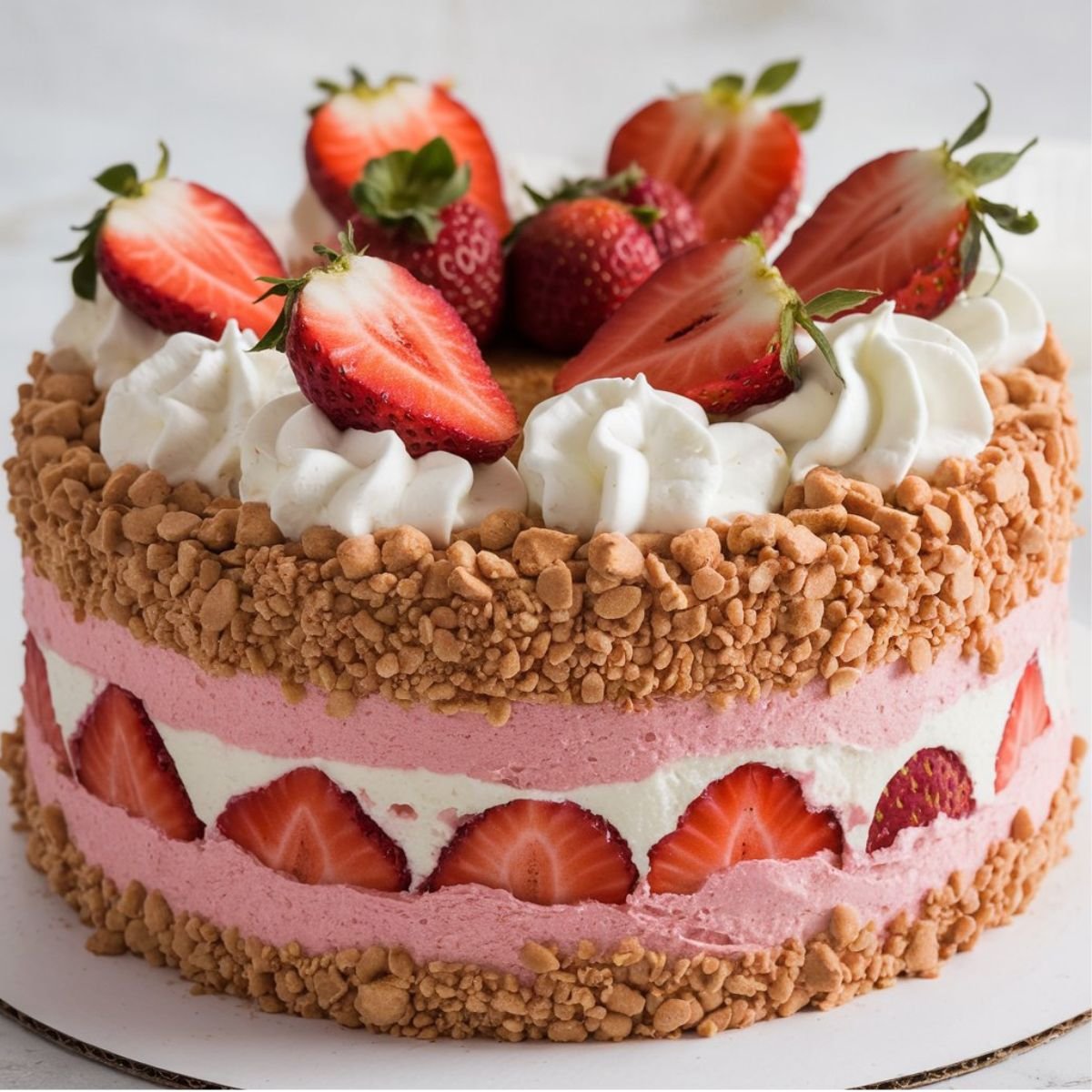 Strawberry Cheesecake Cake Recipe