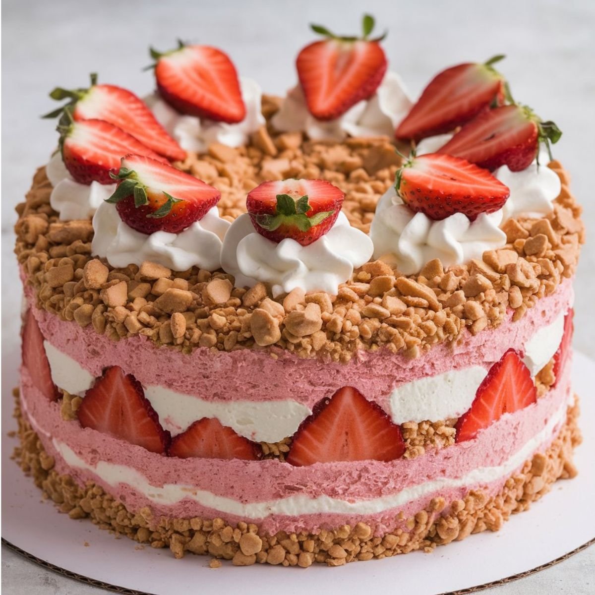 Strawberry Cheesecake Cake Recipe