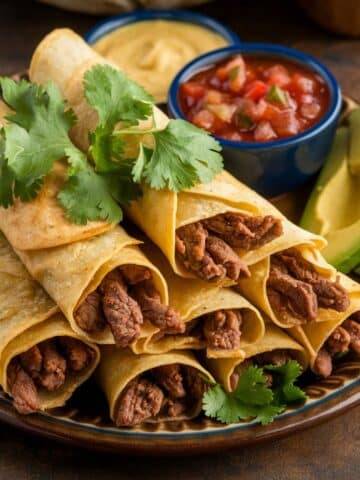 Crispy Beef Taquitos Recipe