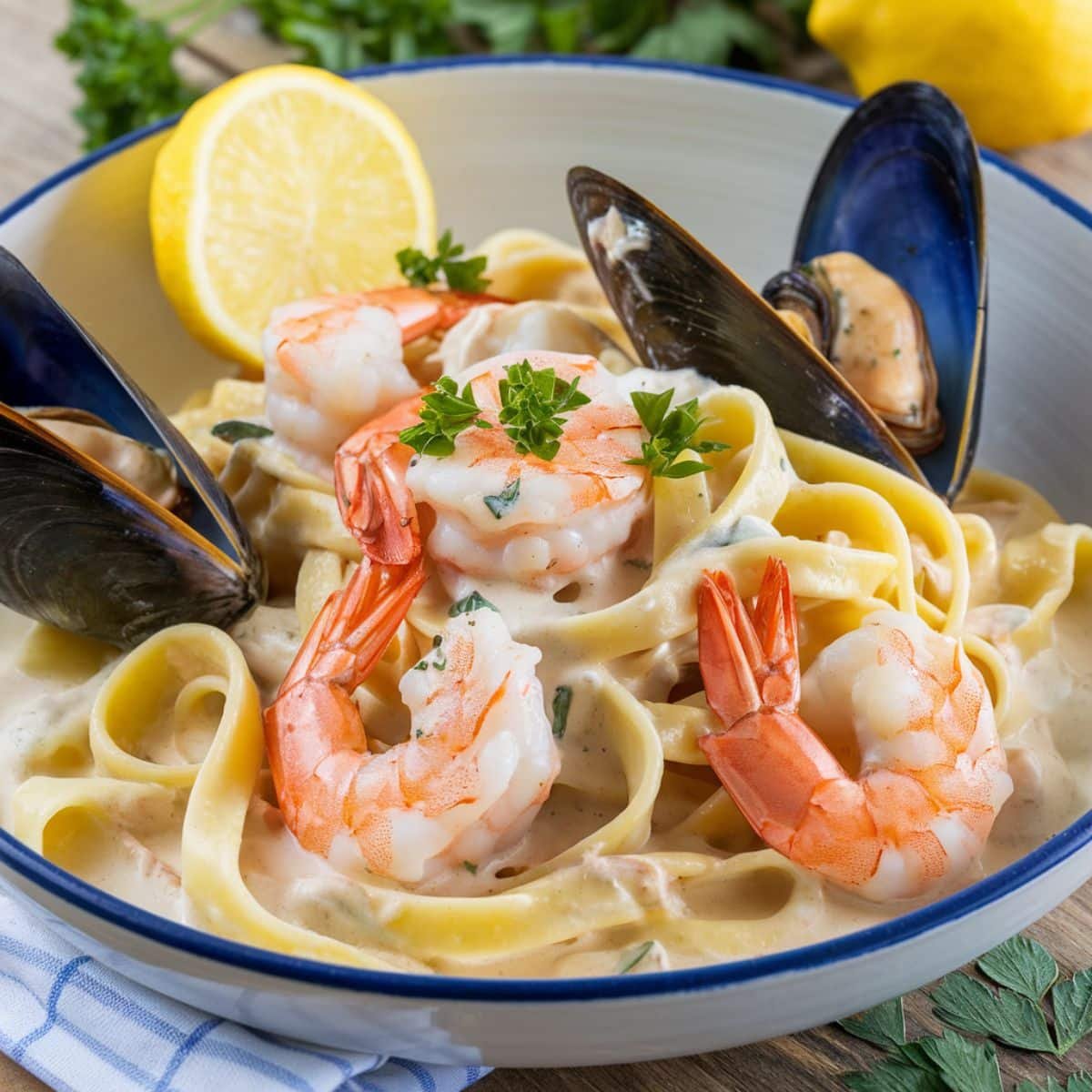 Easy Creamy Seafood Pasta Recipe