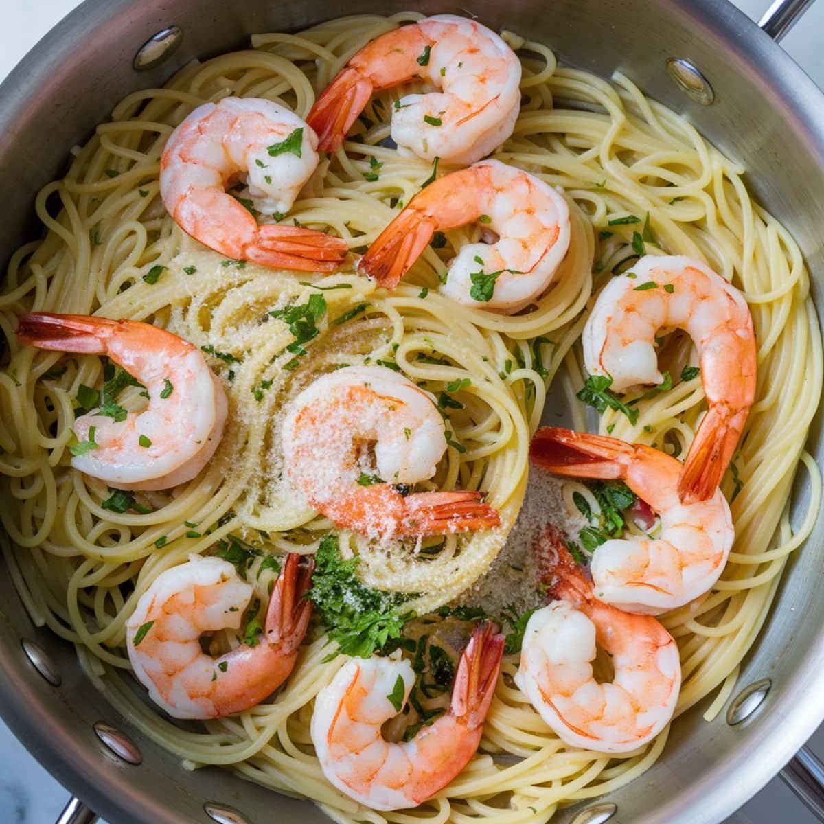 Garlic Butter Shrimp and Pasta