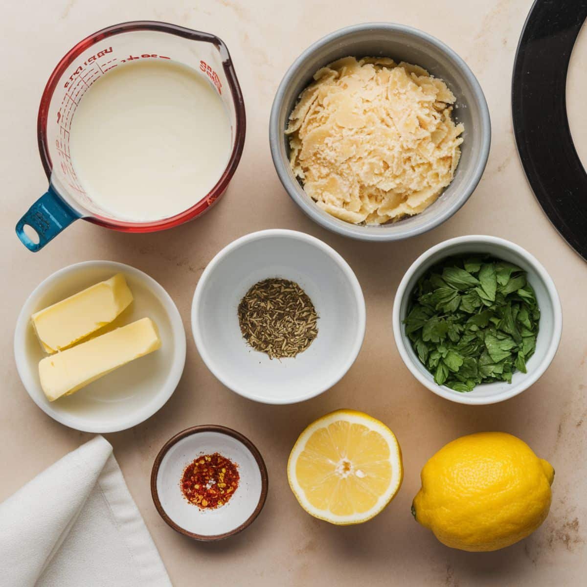 Ingredients
For the Cream Sauce