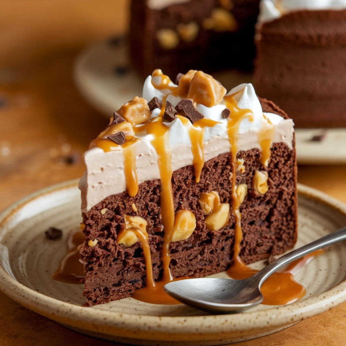 Better Than Sex Cake Recipe – A rich chocolate cake layered with fluffy whipped cream, caramel drizzle, crunchy toffee bits, and chocolate chunks. A decadent and indulgent dessert perfect for special occasions.