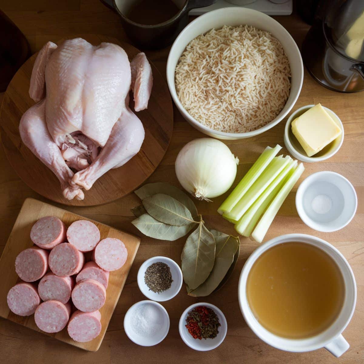 Ingredients

For this classic chicken bog recipe