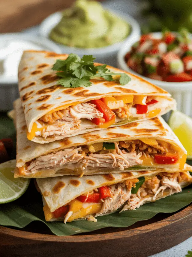 Easy Chicken Quesadilla Recipe