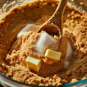 Mix graham cracker crumbs, sugar, melted butter, and salt until mixture resembles wet sand.