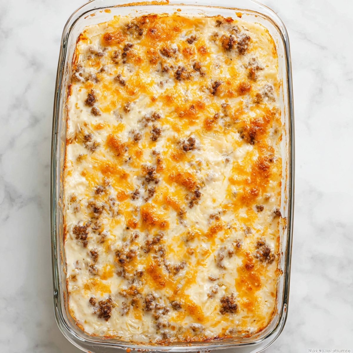After an hour, remove the foil and bake for another 30 minutes. This is when the top gets golden and the potatoes become perfectly fork-tender.