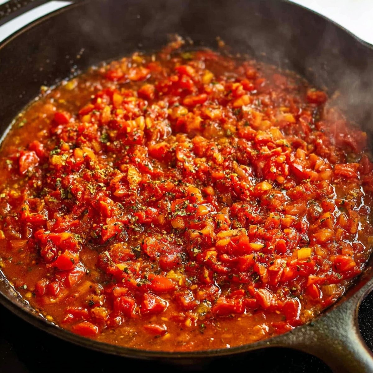 Stir in the chopped tomatoes and lemon juice. Season with a pinch of salt and pepper. Let this cook for another 5 minutes, stirring occasionally, until the tomatoes start breaking down and releasing their juices.